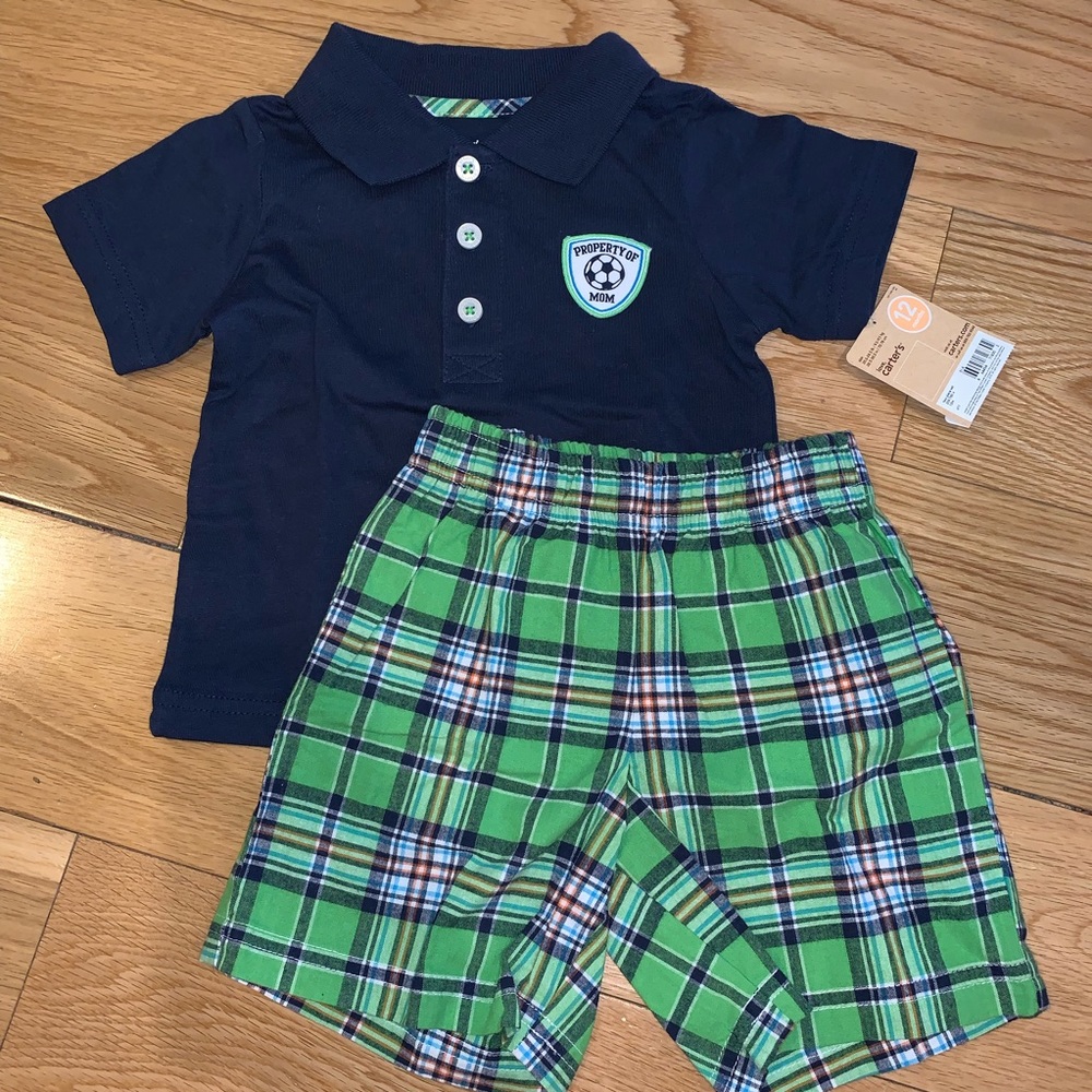 BNWT Carter’s 2 piece Polo Set